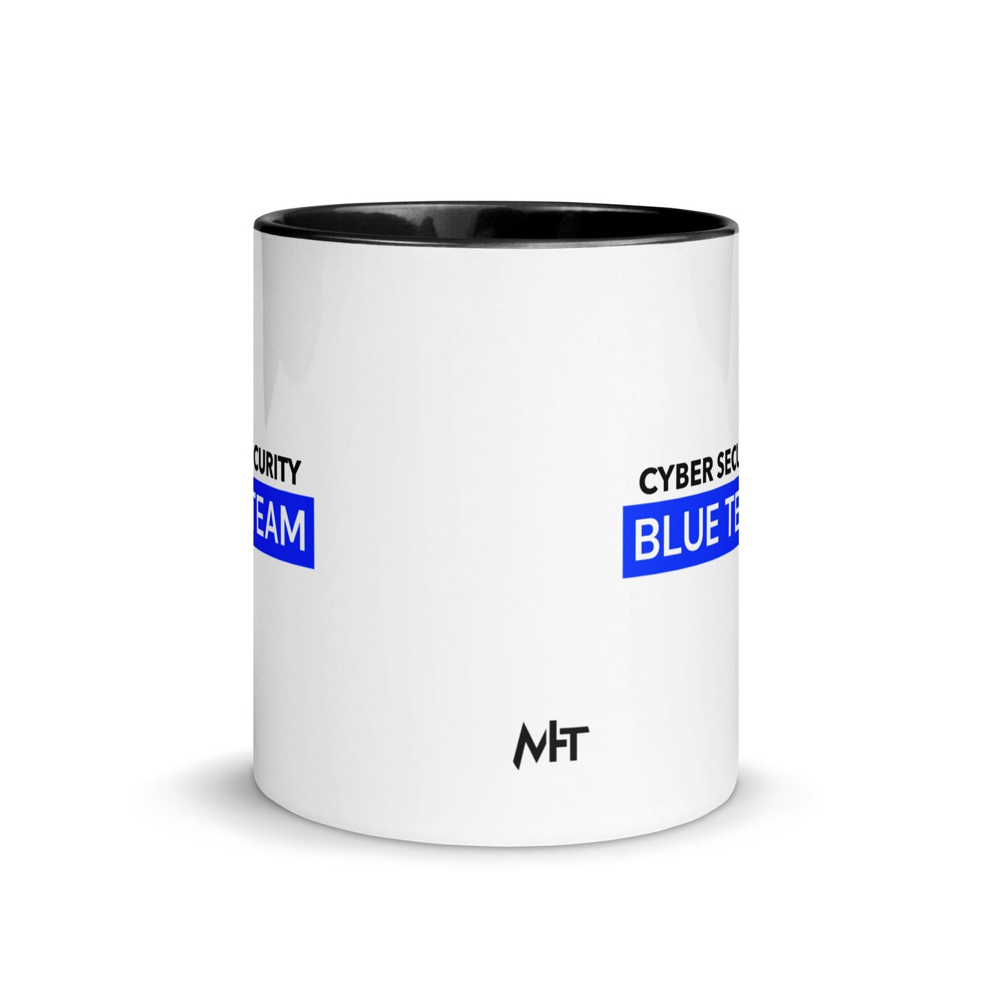 Cyber Security Blue Team V7 - Mug with Color Inside by DarkByteGear