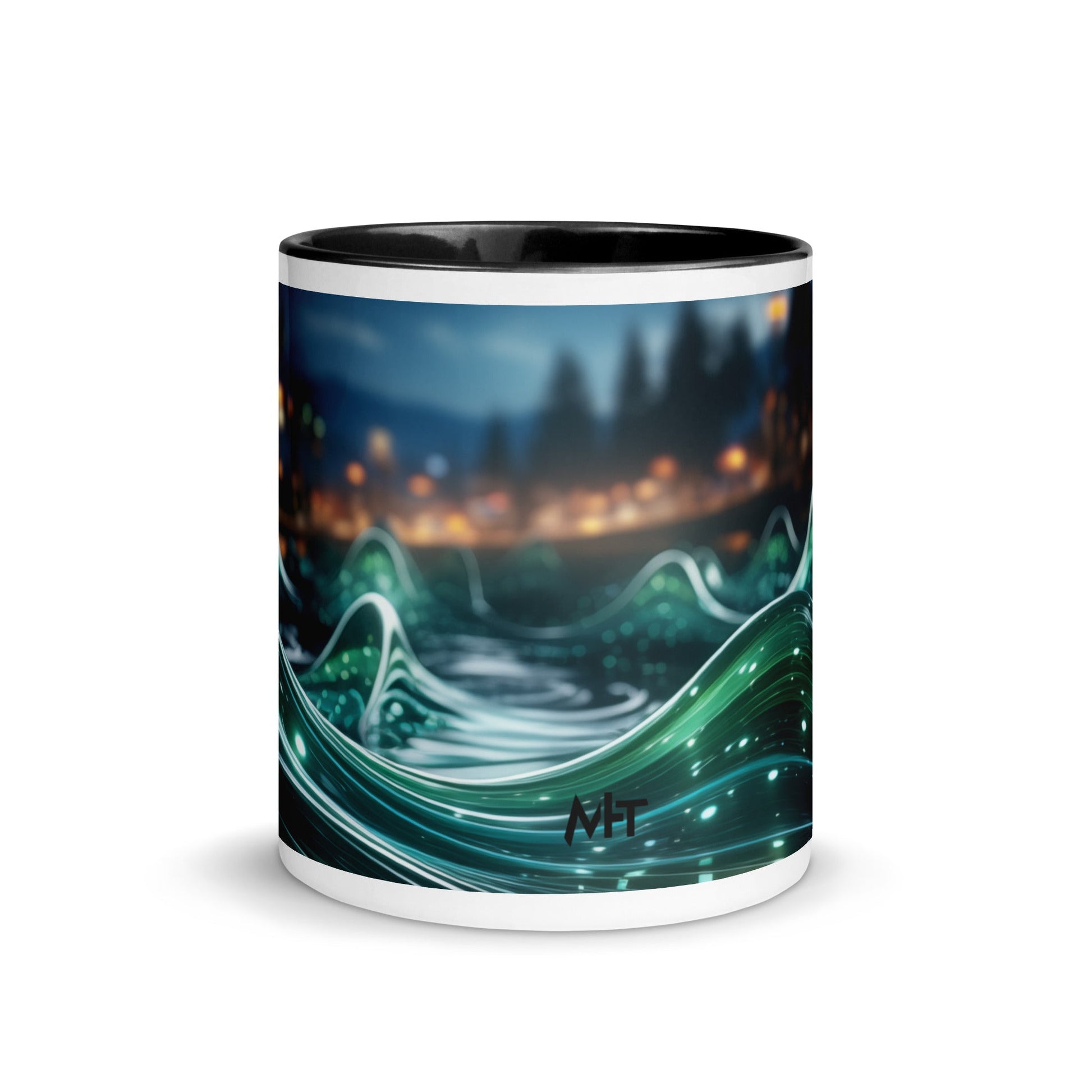 Neon AI V1 - Mug with Color Inside by DarkByteGear