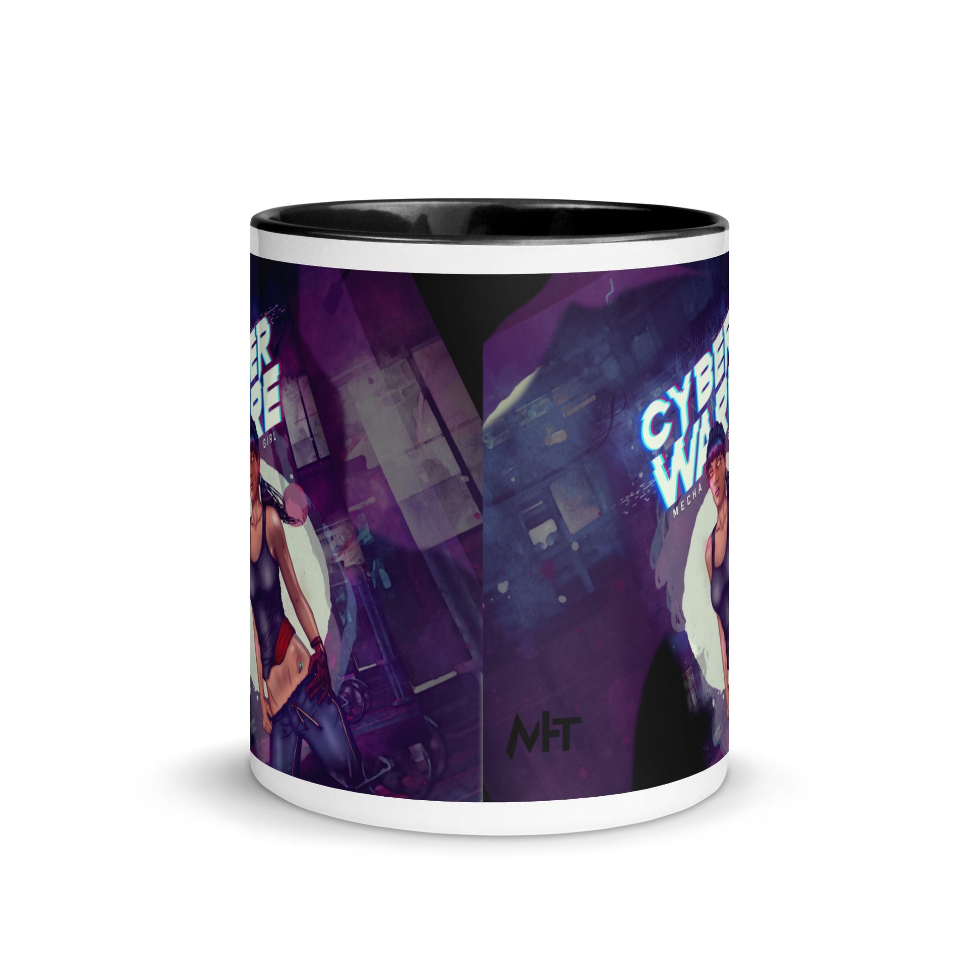 Cyberware Mecha Girl - Mug with Color Inside by DarkByteGear