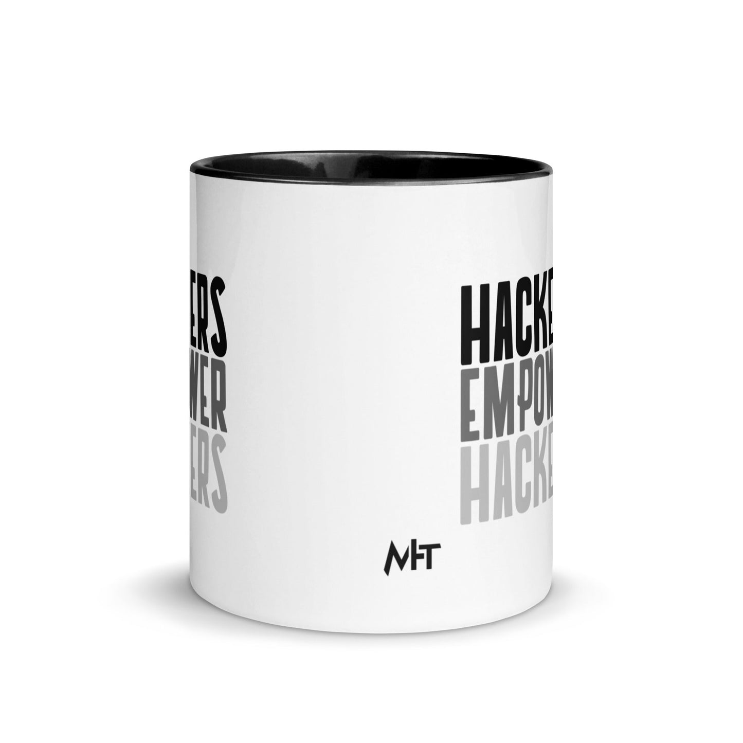 Hackers Empower Hackers - Mug with Color Inside by DarkByteGear