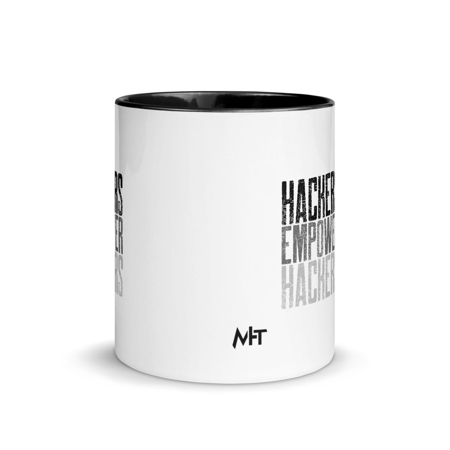 Hackers Empower Hackers V1 - Mug with Color Inside by DarkByteGear