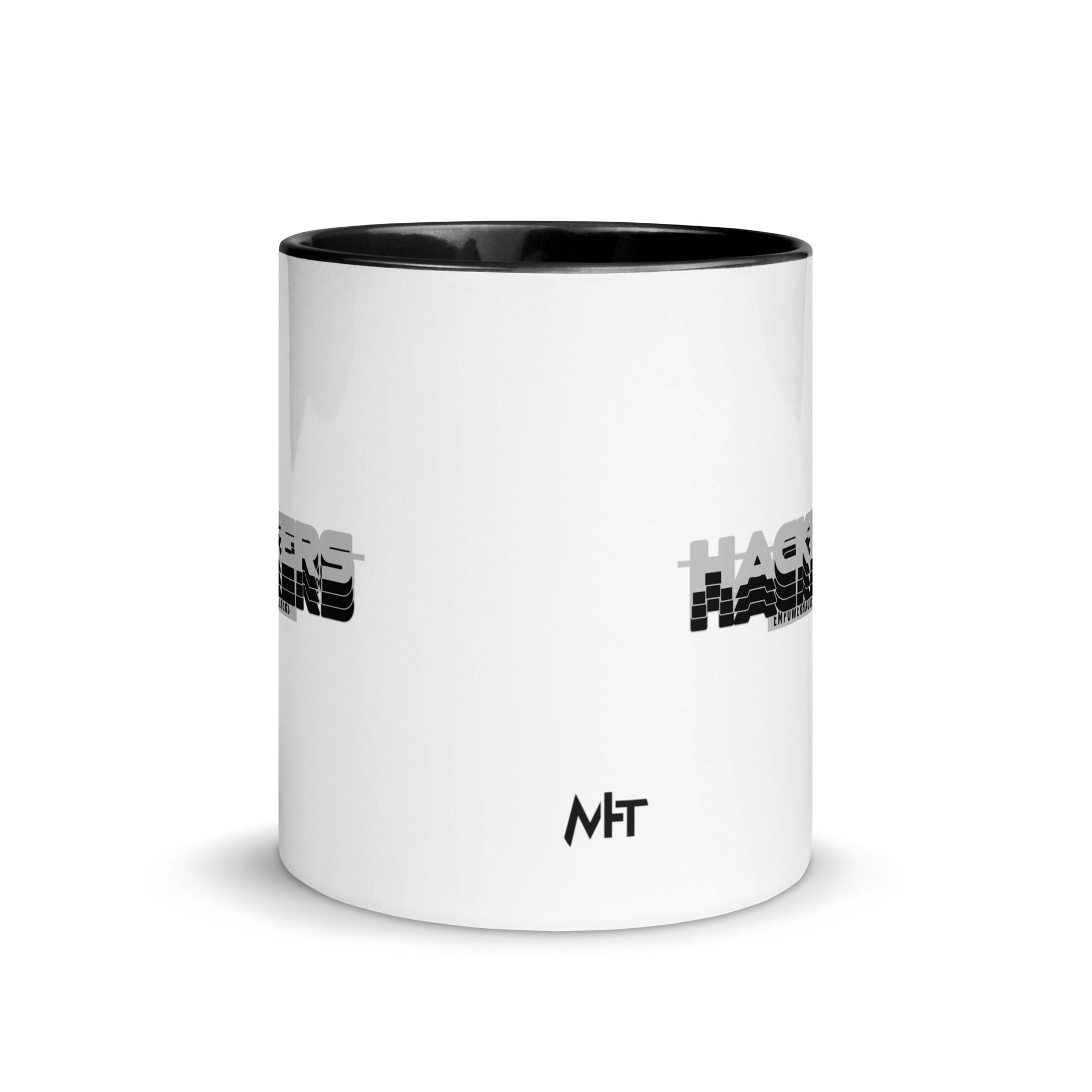 Hackers Empower Hackers V3 - Mug with Color Inside by DarkByteGear