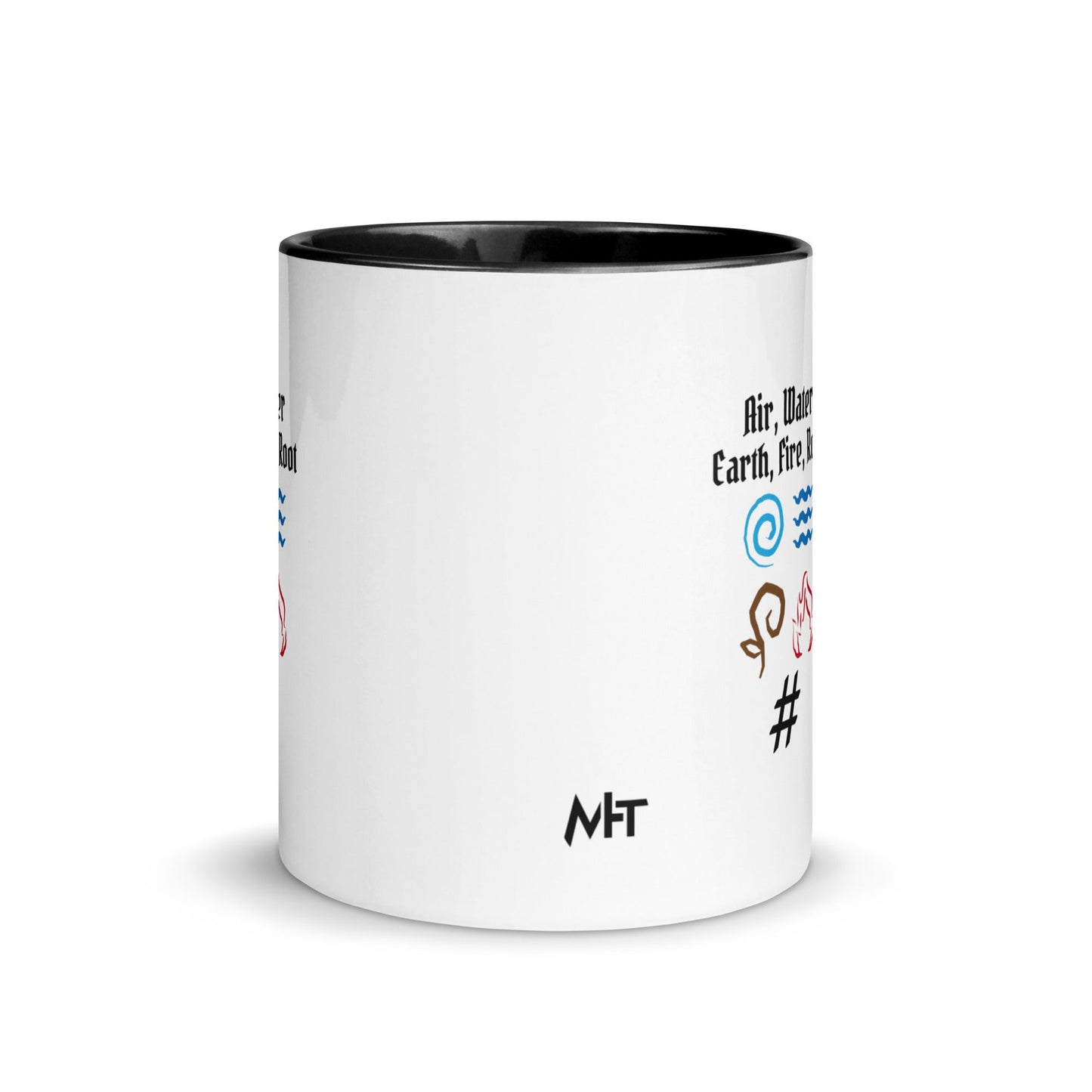 Air, Water, Earth, Fire, Root - Mug with Color Inside by DarkByteGear