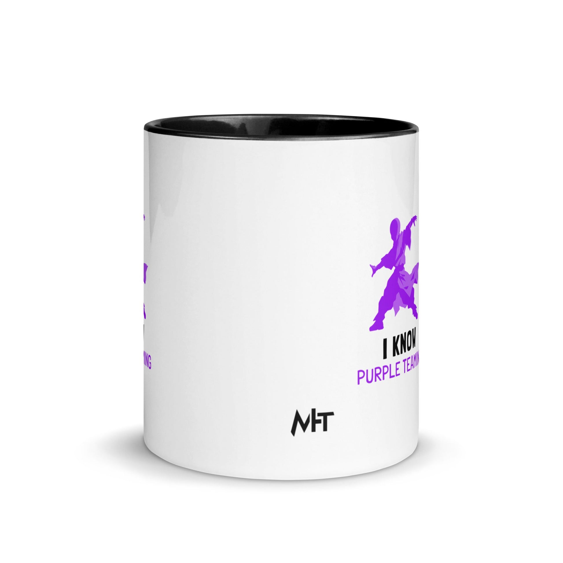 I Know Purple Teaming - Mug with Color Inside by DarkByteGear
