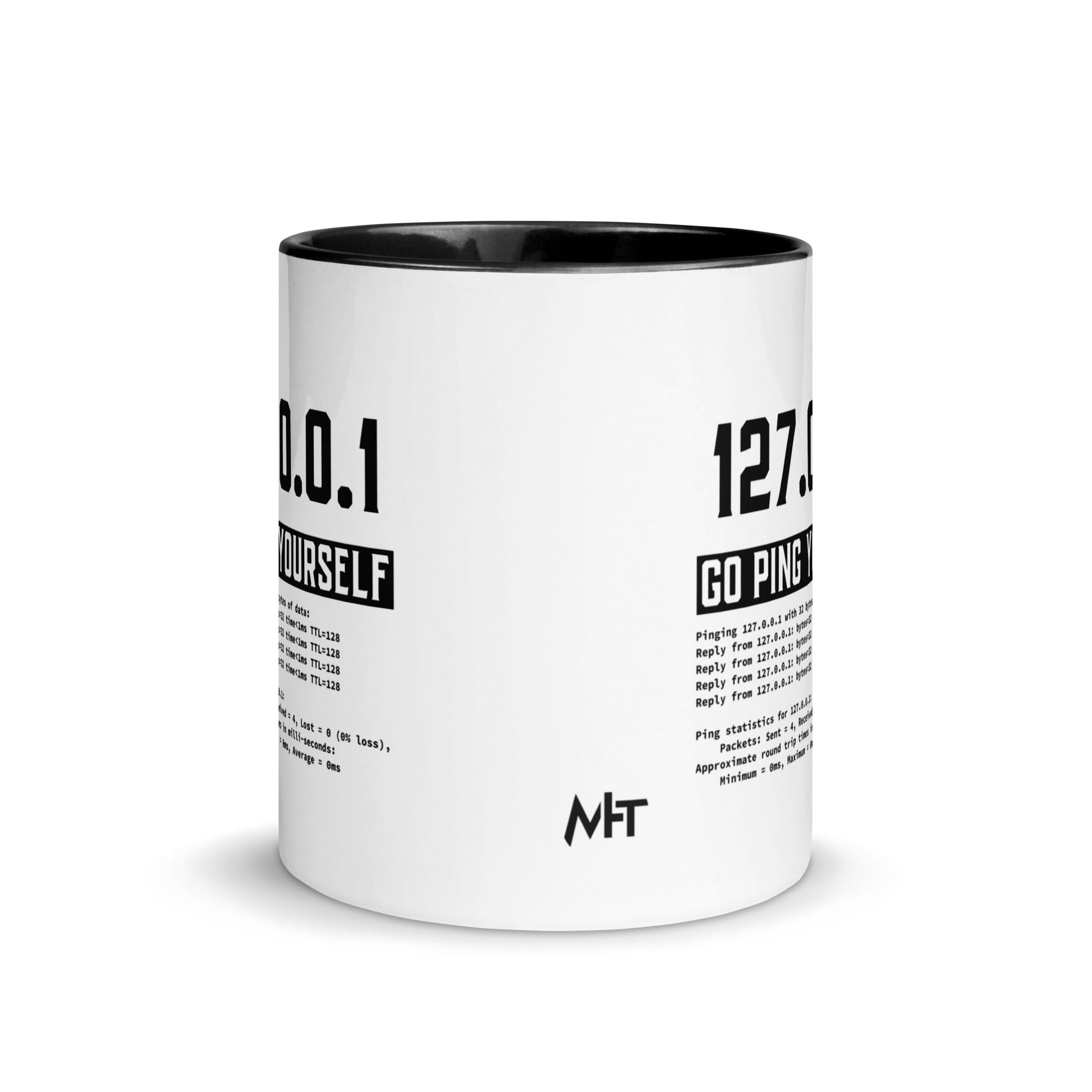 Go ping yourself - Mug with Color Inside by DarkByteGear
