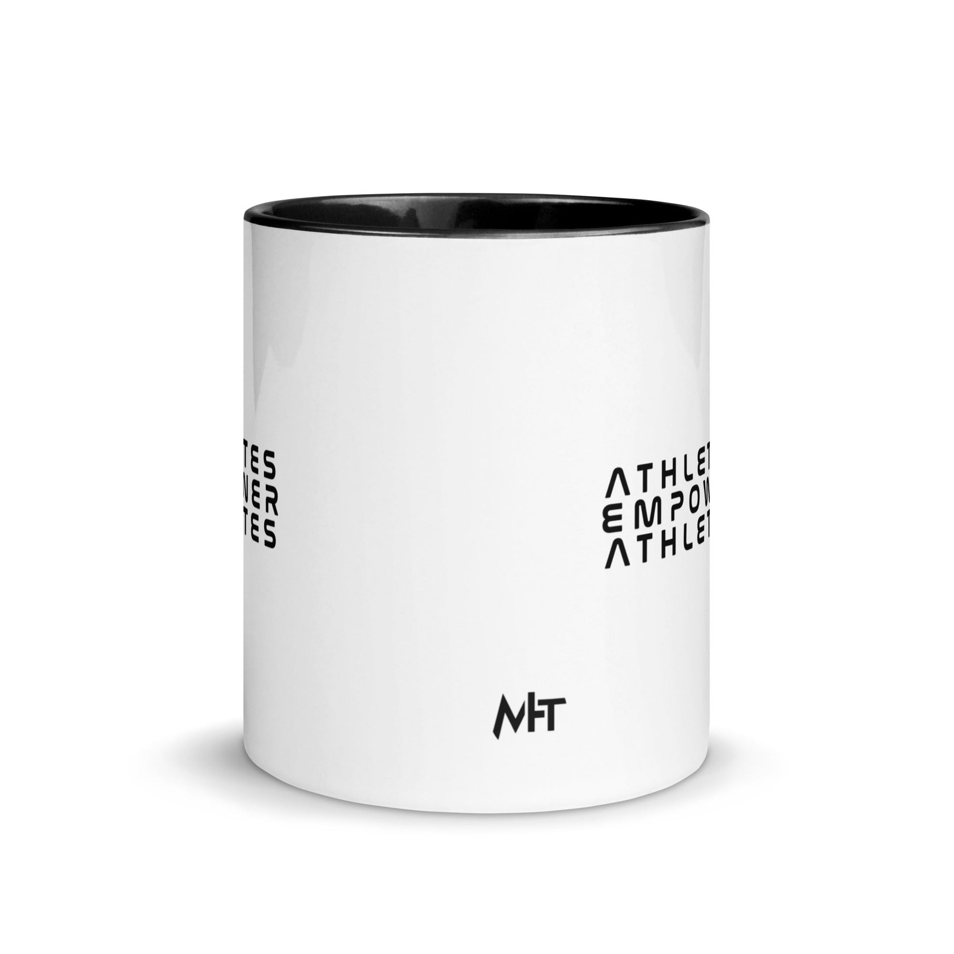 Athletes Empower Athletes - Mug with Color Inside by DarkByteGear