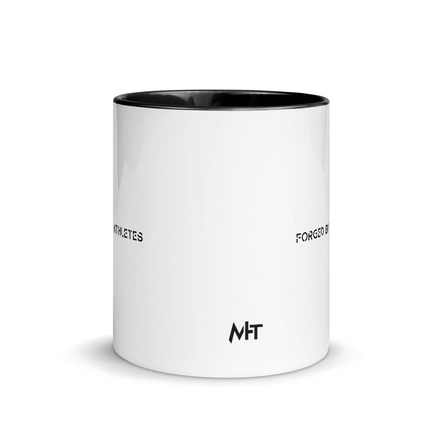 Forged by Athletes - Mug with Color Inside by DarkByteGear