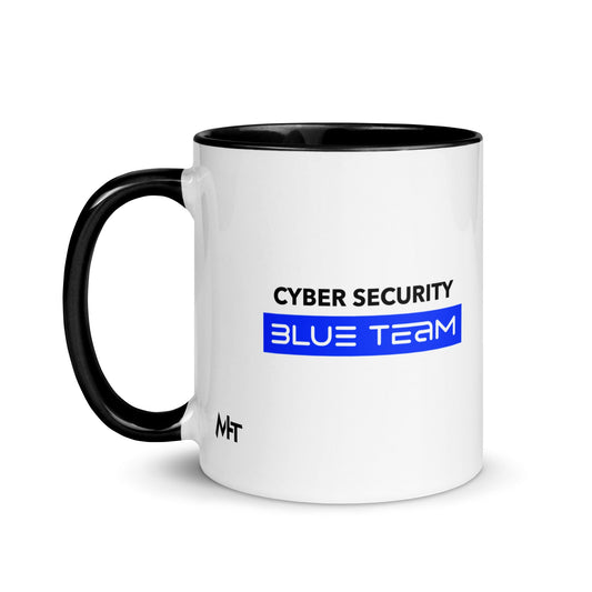 Cyber Security Blue Team V8 - Mug with Color Inside by DarkByteGear