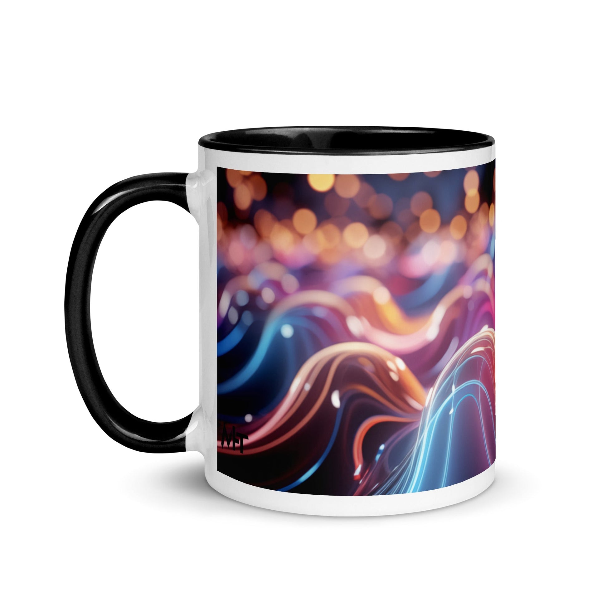 Neon AI - Mug with Color Inside by DarkByteGear