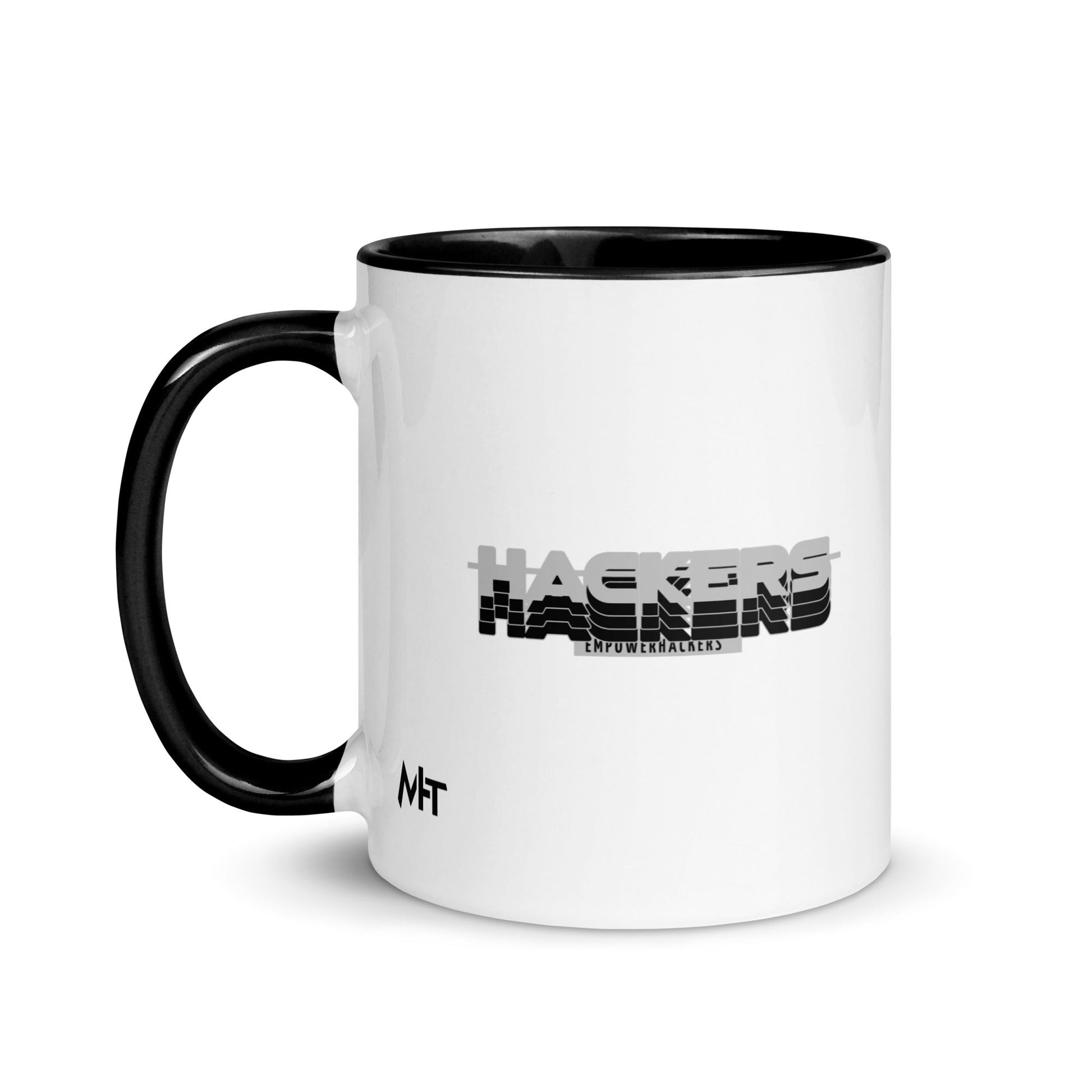 Hackers Empower Hackers V3 - Mug with Color Inside by DarkByteGear