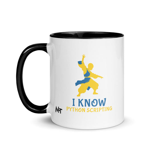 I Know Python Scripting - Mug with Color Inside by DarkByteGear