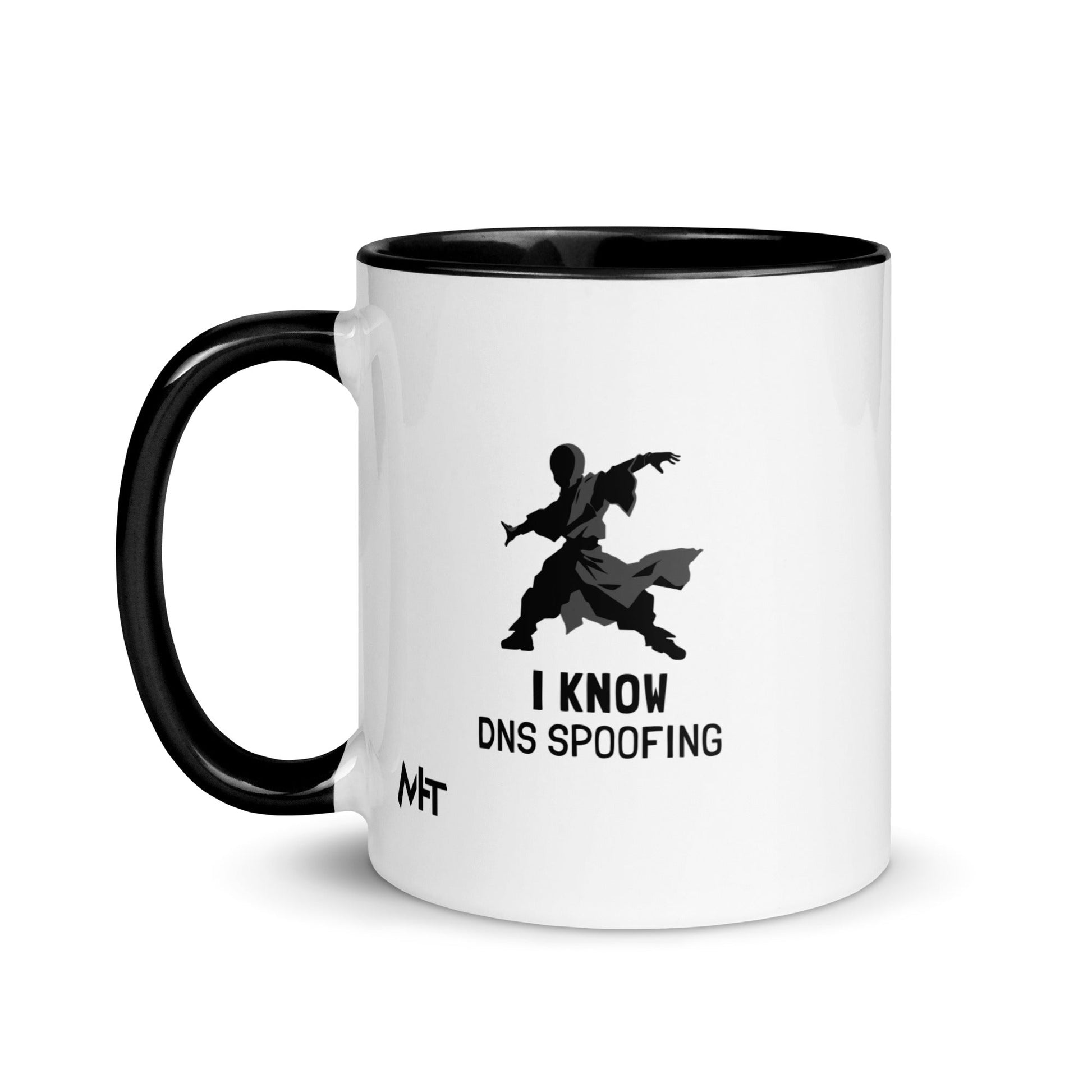 I Know DNS Spoofing - Mug with Color Inside by DarkByteGear
