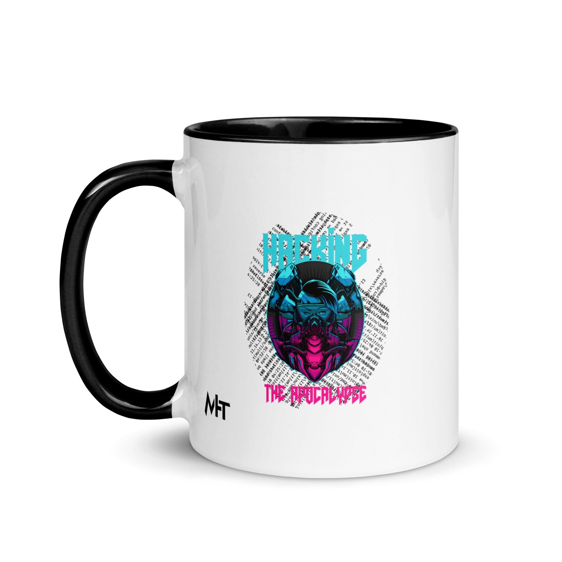 Hacking the apocalypse V2 - Mug with Color Inside by DarkByteGear