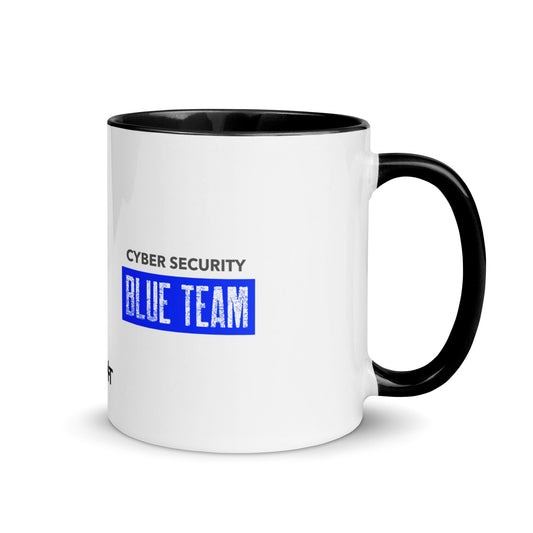 Cyber Security Blue Team V5 - Mug with Color Inside by DarkByteGear