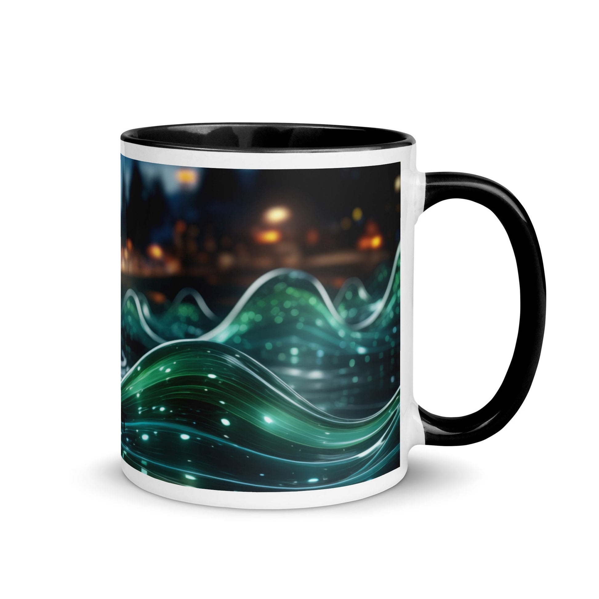Neon AI V1 - Mug with Color Inside by DarkByteGear