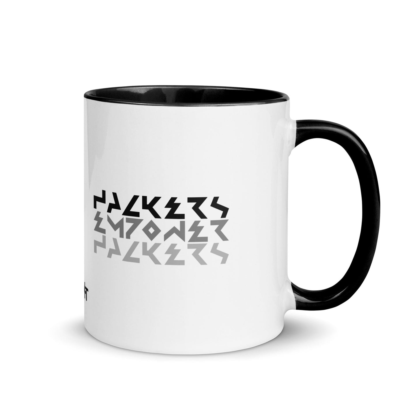 Hackers Empower Hackers V4 - Mug with Color Inside by DarkByteGear