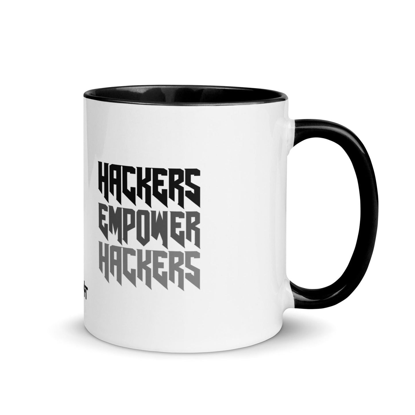 Hackers Empower Hackers V4 - Mug with Color Inside by DarkByteGear