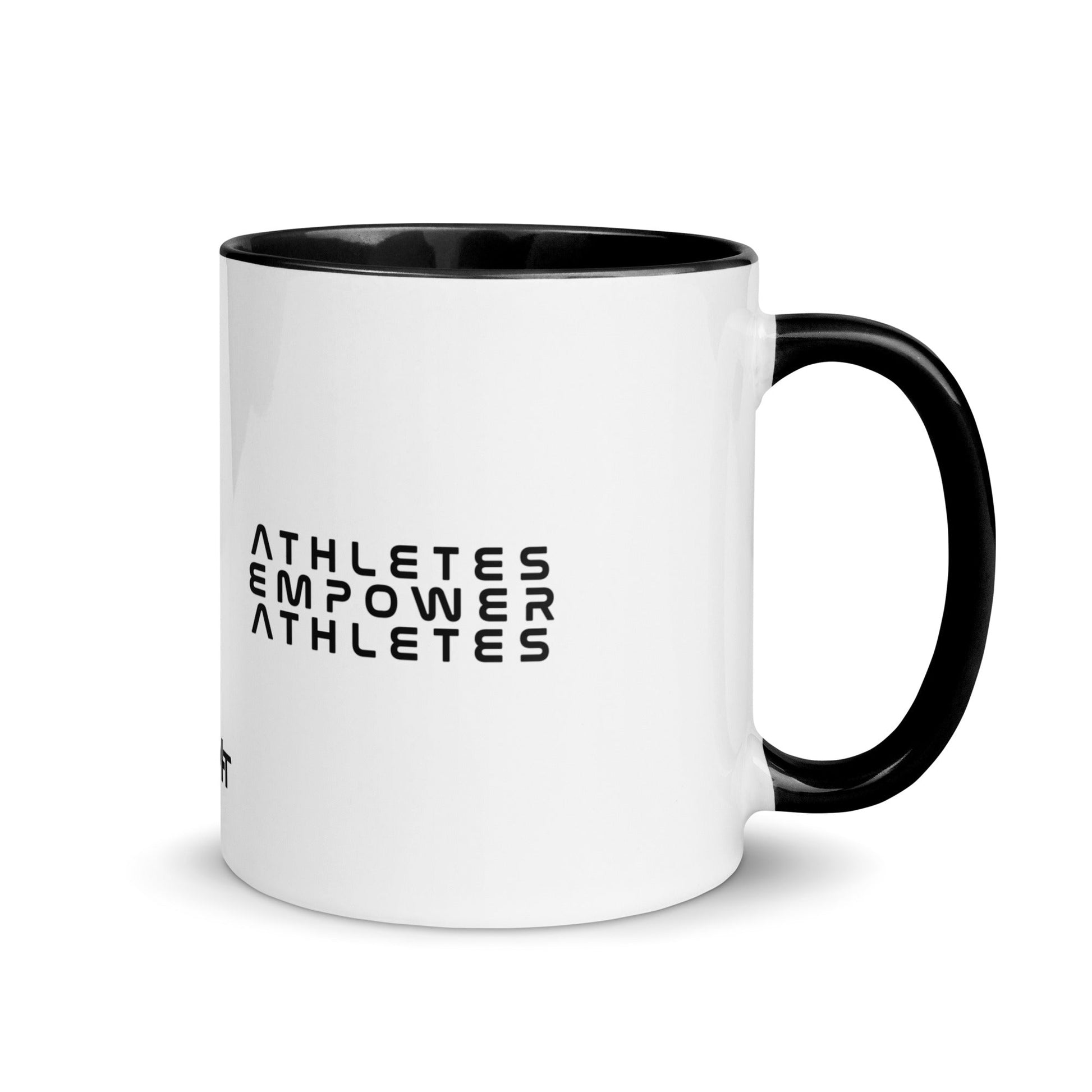 Athletes Empower Athletes - Mug with Color Inside by DarkByteGear