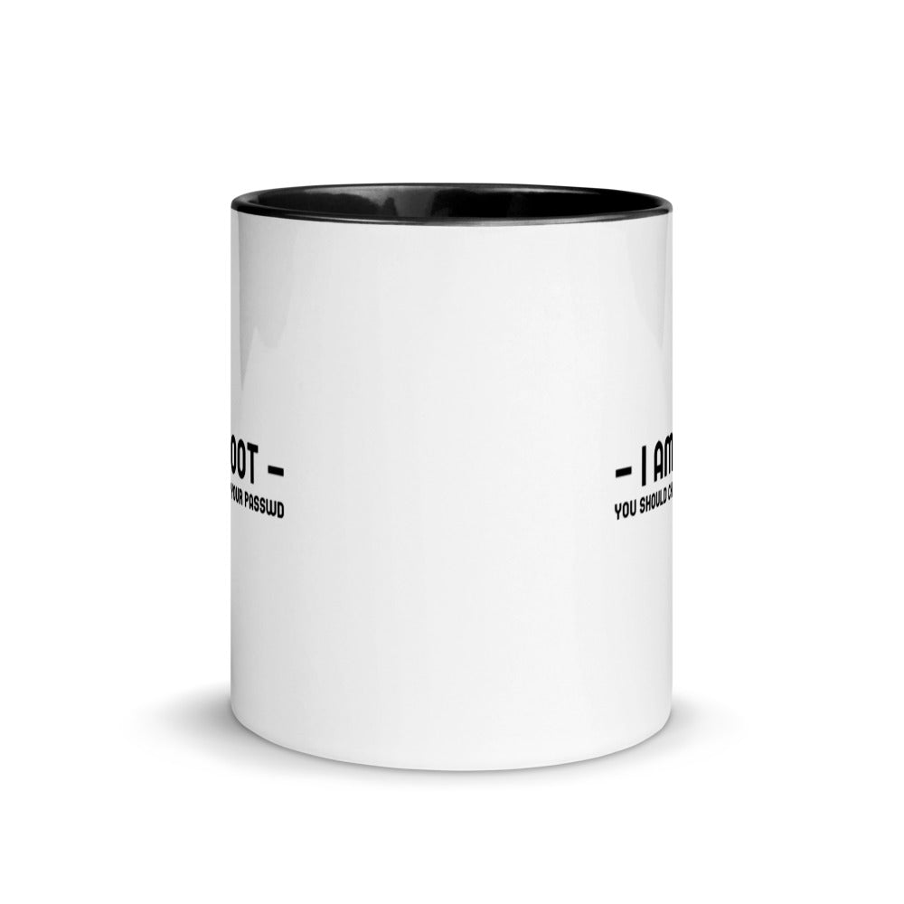 i am root - Mug with Color Inside by DarkByteGear