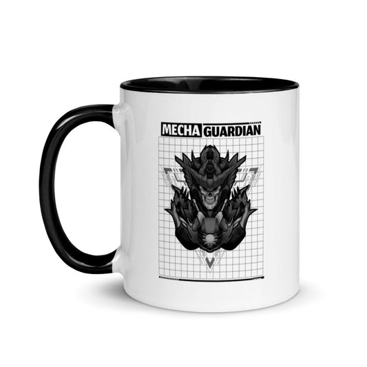 Mecha Guardian - Mug with Color Inside by DarkByteGear