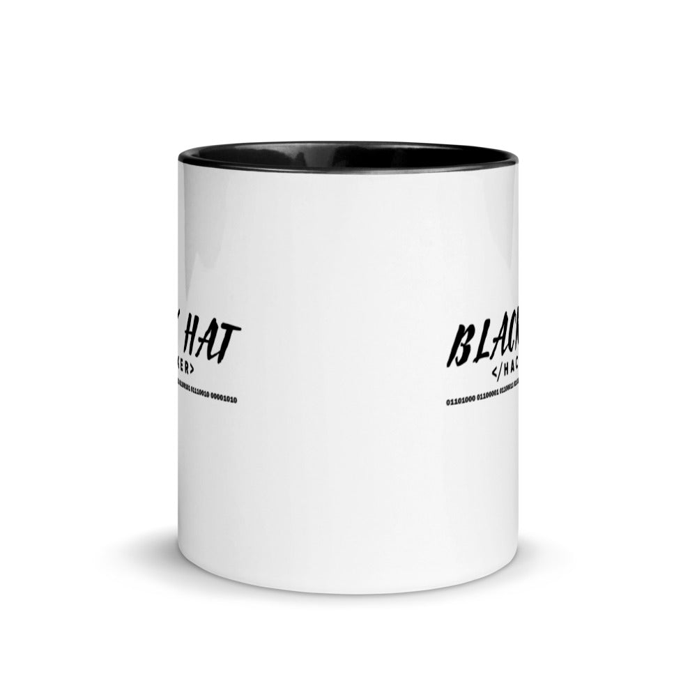 Black Hat Hacker V2 - Mug with Color Inside by DarkByteGear