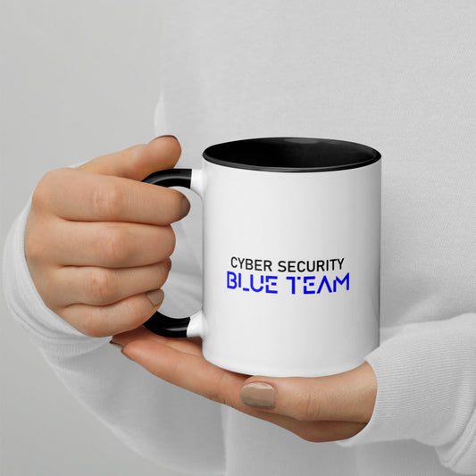 Cybersecurity Blue Team v4 - Mug with Color Inside by DarkByteGear