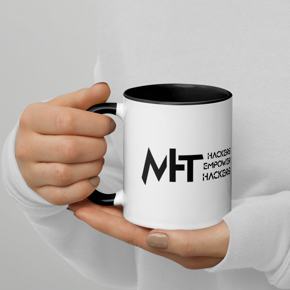 MHT - Hackers Empower Hackers - Mug with Color Inside by DarkByteGear