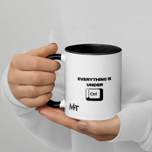 Everything is under Ctrl - Mug with Color Inside by DarkByteGear