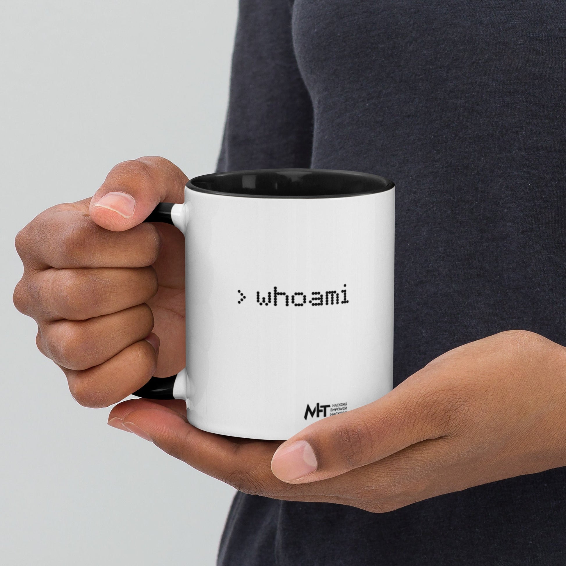 Whoami - Mug with Color Inside by DarkByteGear