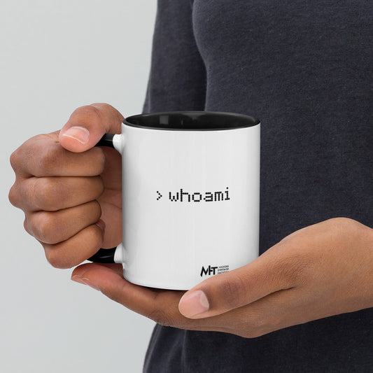 Whoami - Mug with Color Inside by DarkByteGear
