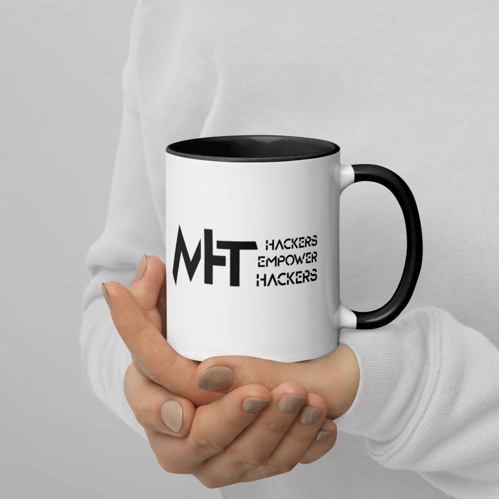 MHT - Hackers Empower Hackers - Mug with Color Inside by DarkByteGear