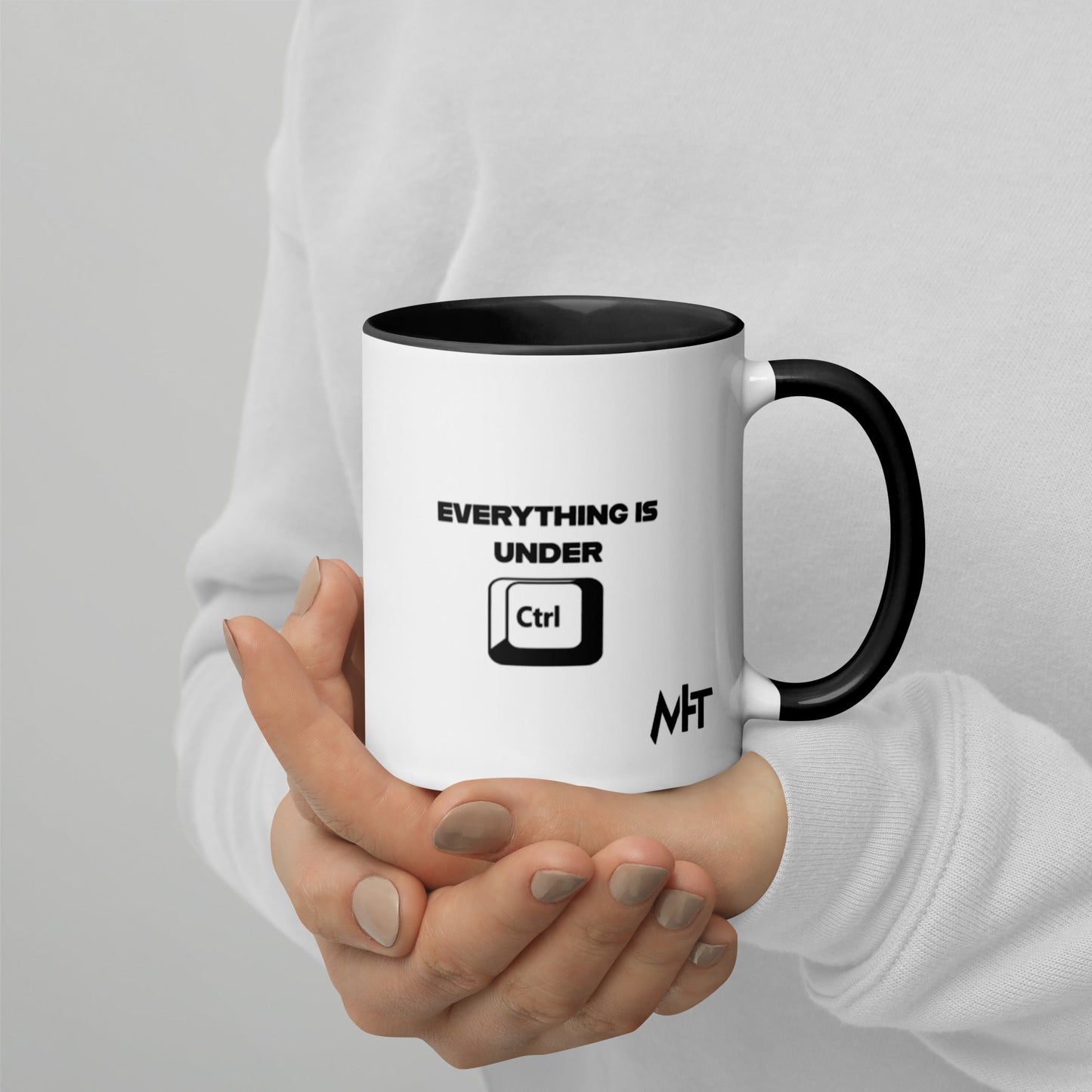 Everything is under Ctrl - Mug with Color Inside by DarkByteGear