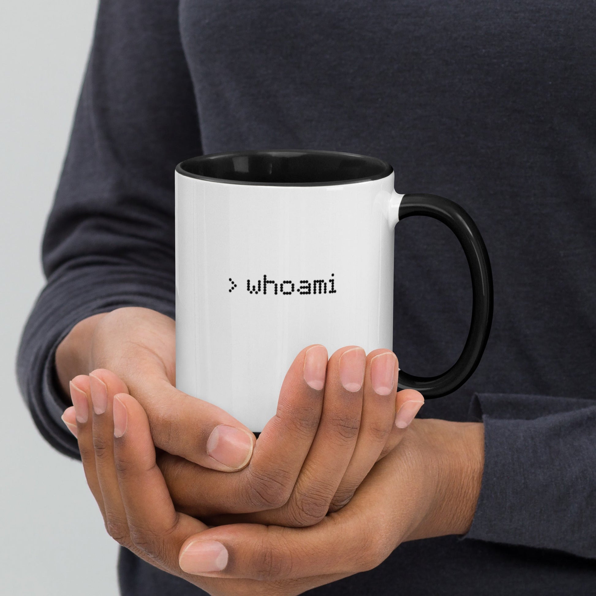 Whoami - Mug with Color Inside by DarkByteGear