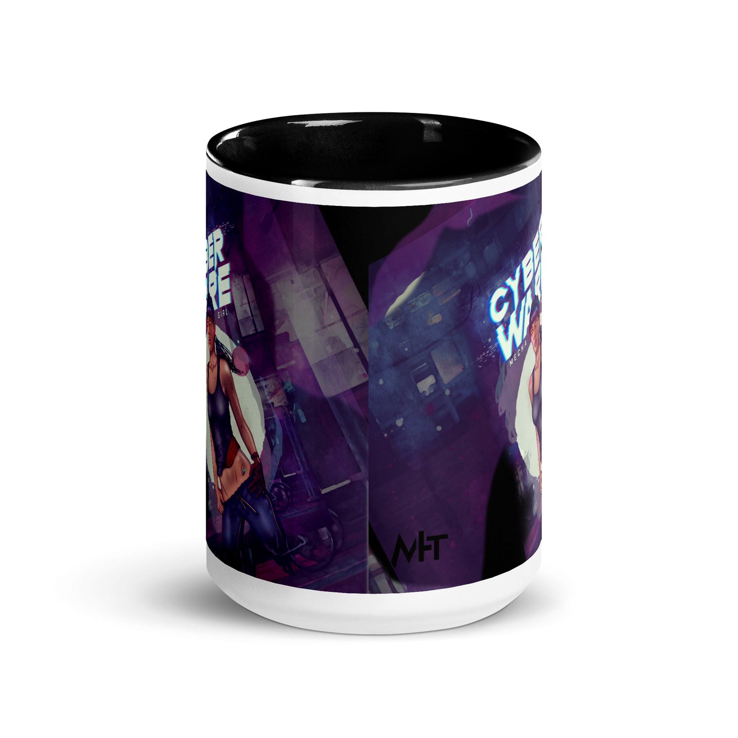 Cyberware Mecha Girl - Mug with Color Inside by DarkByteGear