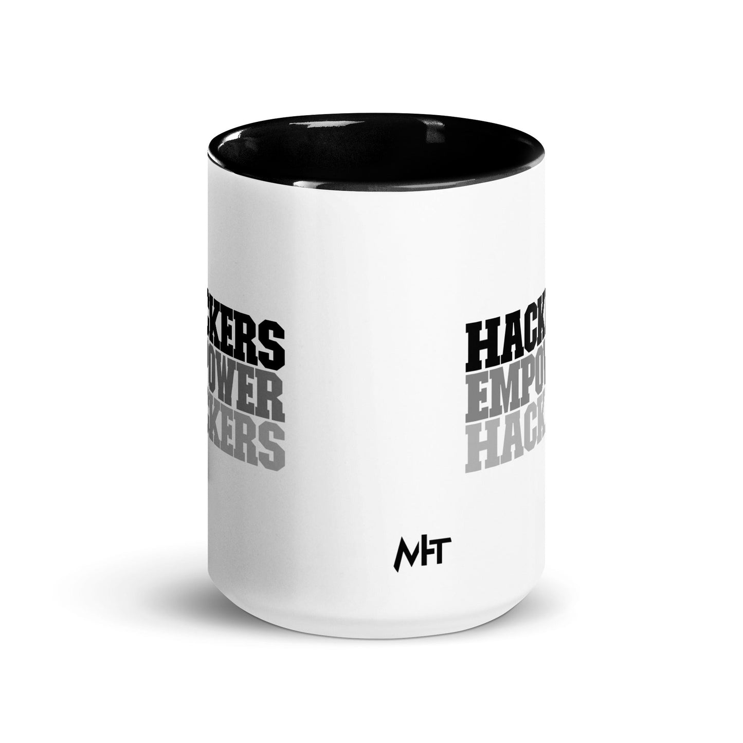 Hackers Empower Hackers V2 - Mug with Color Inside by DarkByteGear