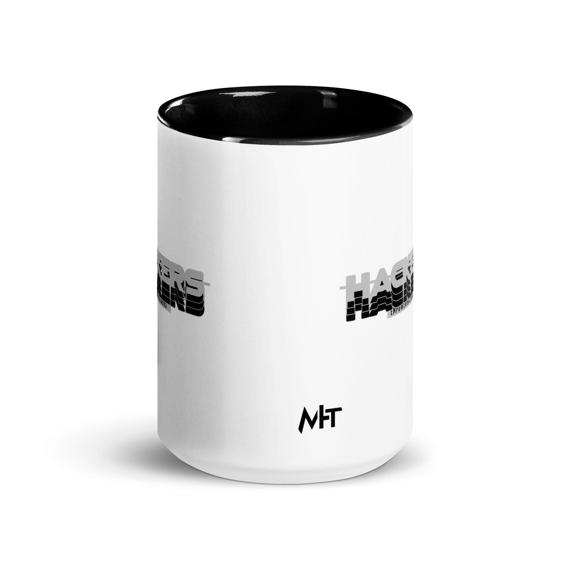 Hackers Empower Hackers V3 - Mug with Color Inside by DarkByteGear