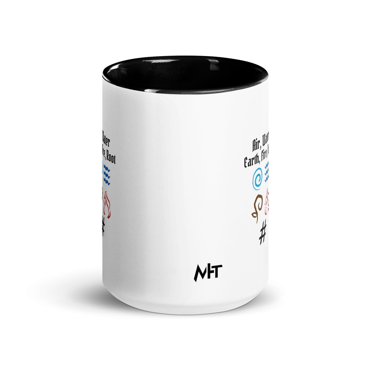 Air, Water, Earth, Fire, Root - Mug with Color Inside by DarkByteGear