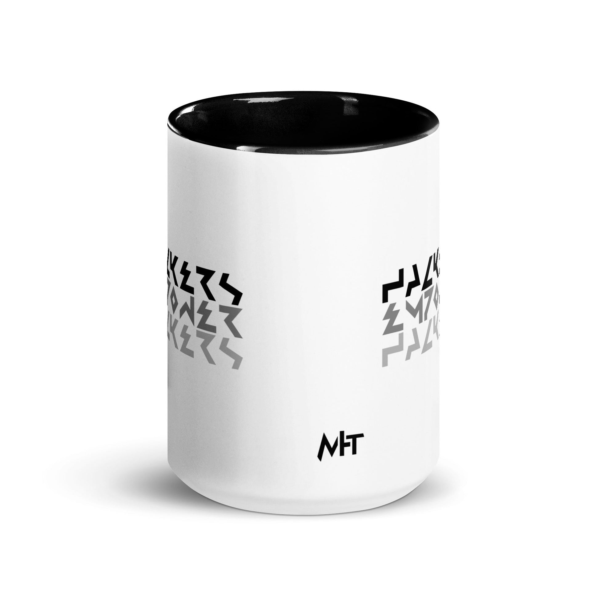 Hackers Empower Hackers V4 - Mug with Color Inside by DarkByteGear