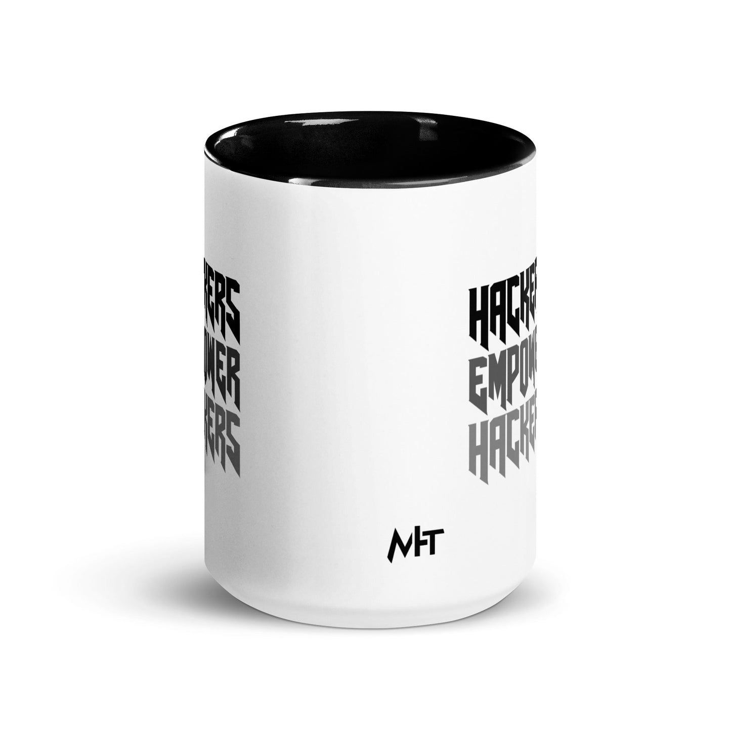 Hackers Empower Hackers V4 - Mug with Color Inside by DarkByteGear