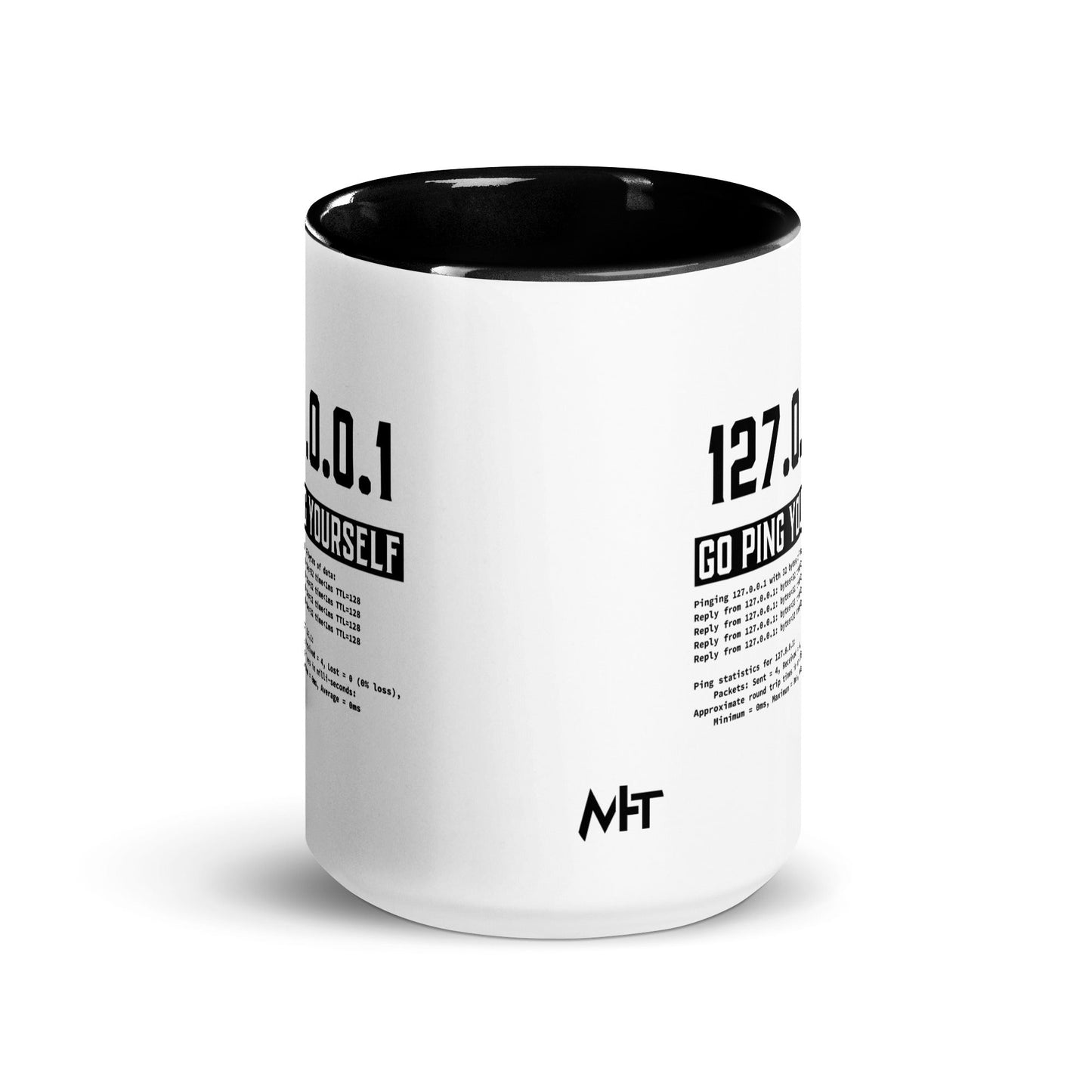 Go ping yourself - Mug with Color Inside by DarkByteGear