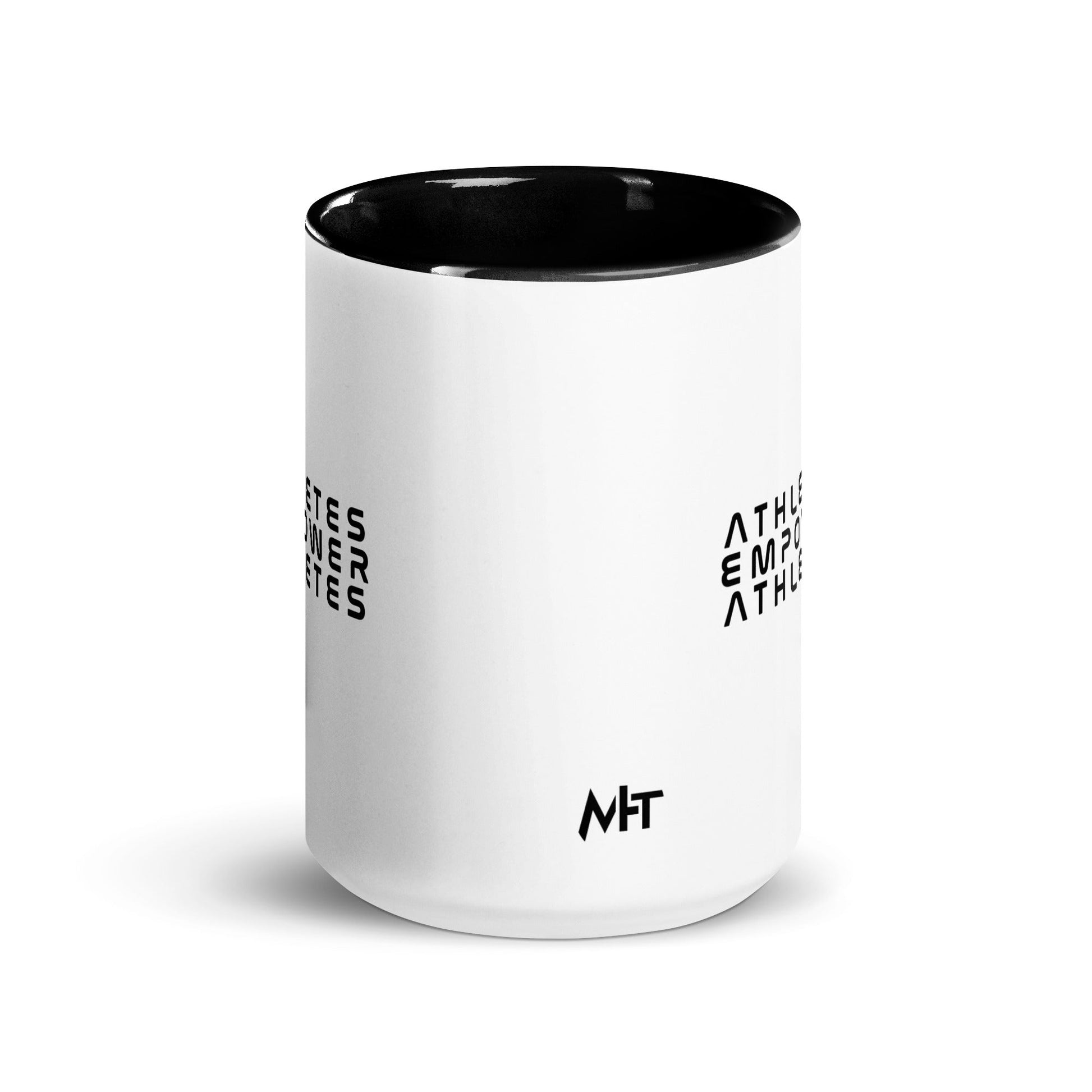 Athletes Empower Athletes - Mug with Color Inside by DarkByteGear