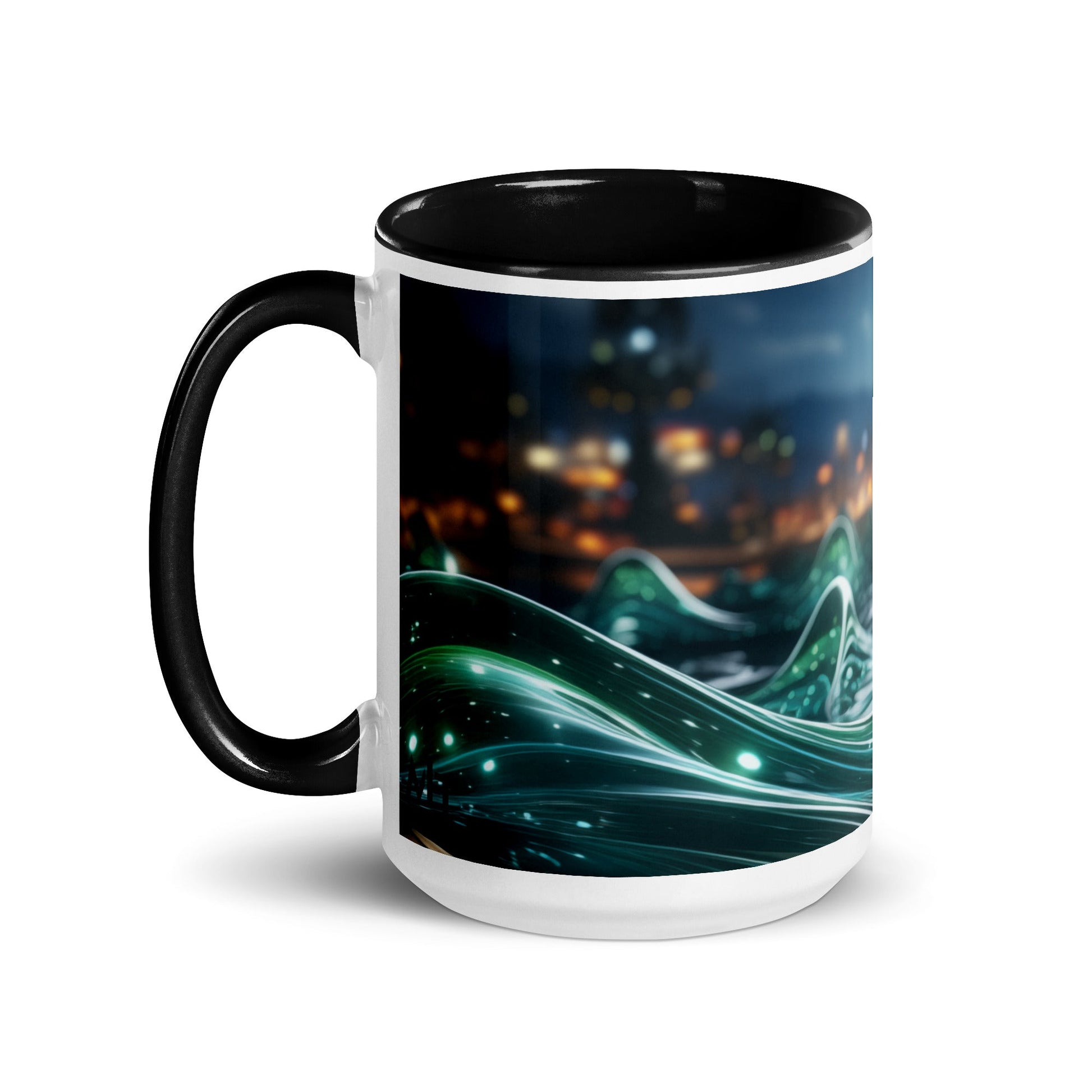 Neon AI V1 - Mug with Color Inside by DarkByteGear