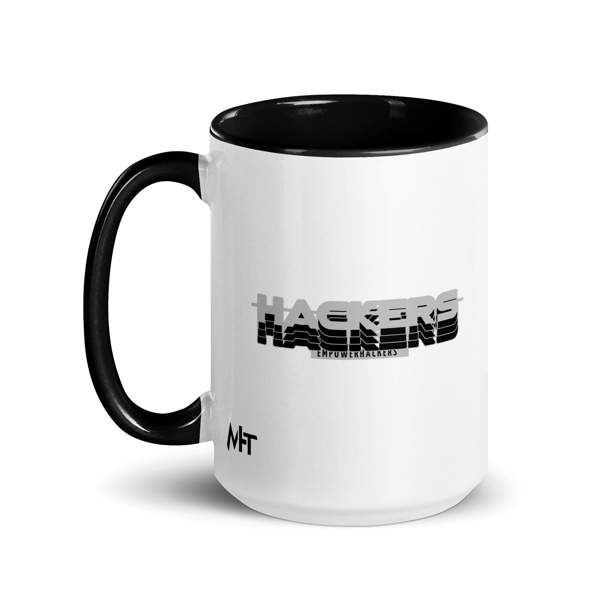 Hackers Empower Hackers V3 - Mug with Color Inside by DarkByteGear