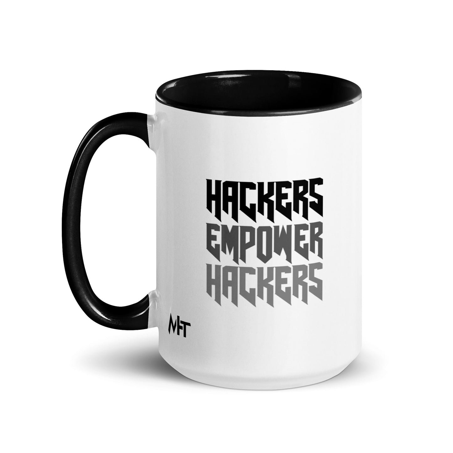 Hackers Empower Hackers V4 - Mug with Color Inside by DarkByteGear