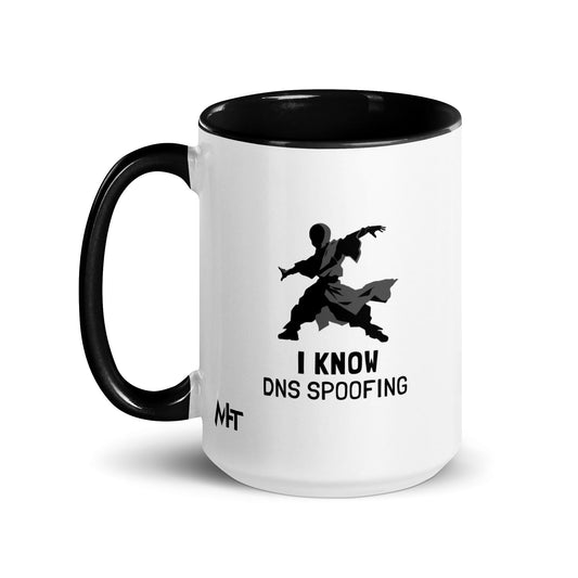 I Know DNS Spoofing - Mug with Color Inside by DarkByteGear