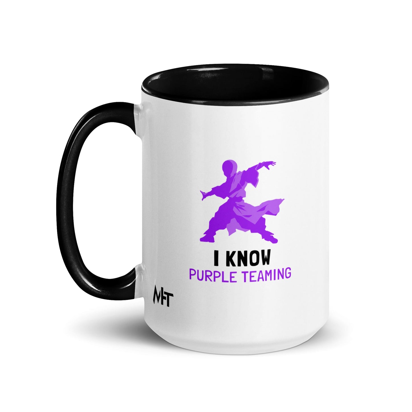 I Know Purple Teaming - Mug with Color Inside by DarkByteGear