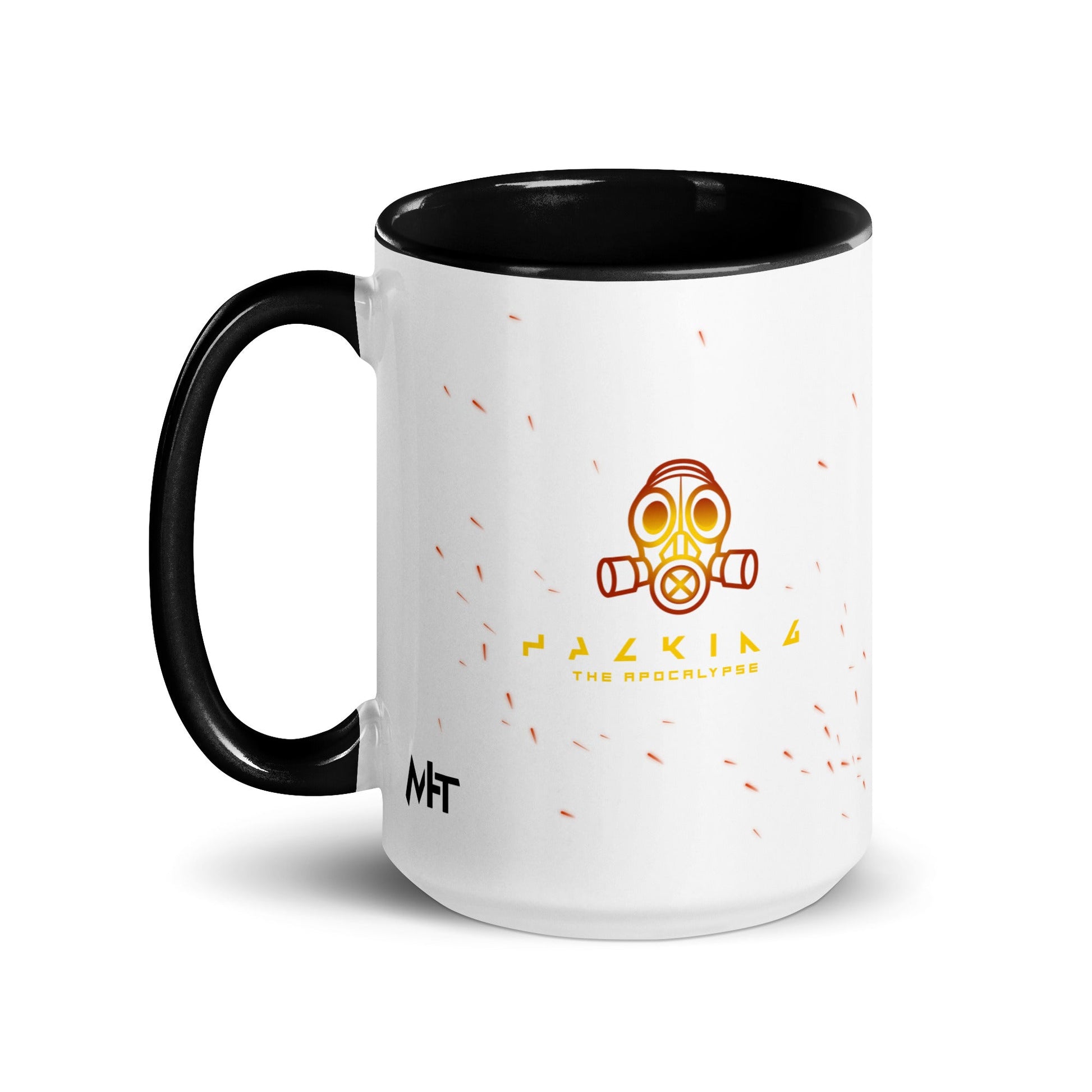 Hacking the apocalypse - Mug with Color Inside by DarkByteGear