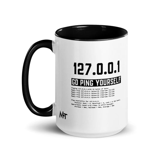 Go ping yourself - Mug with Color Inside by DarkByteGear