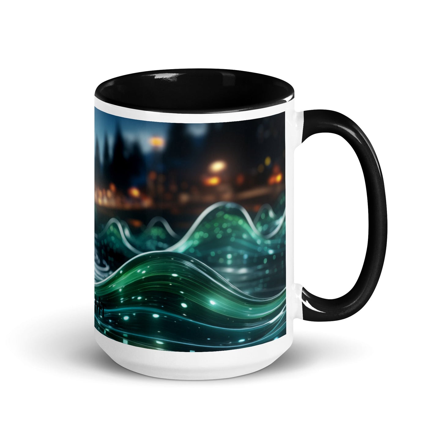 Neon AI V1 - Mug with Color Inside by DarkByteGear