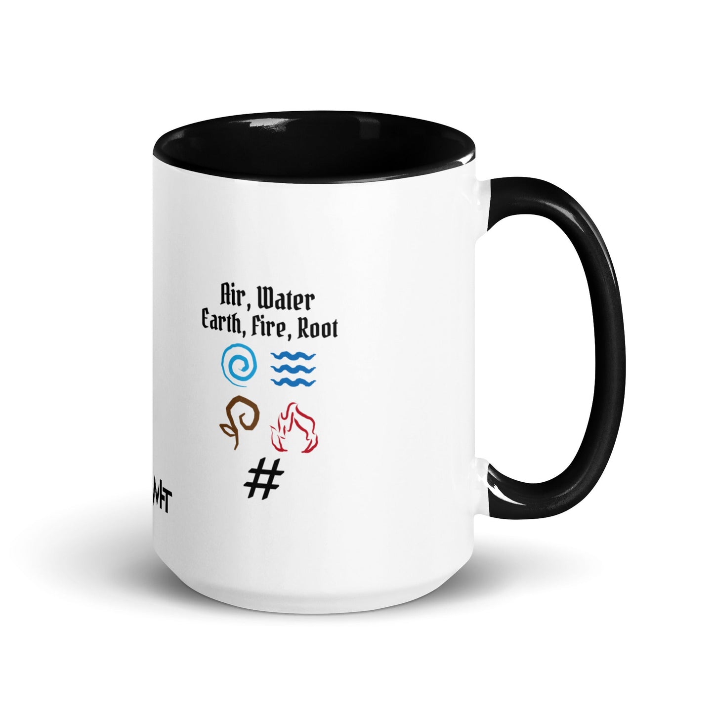 Air, Water, Earth, Fire, Root - Mug with Color Inside by DarkByteGear